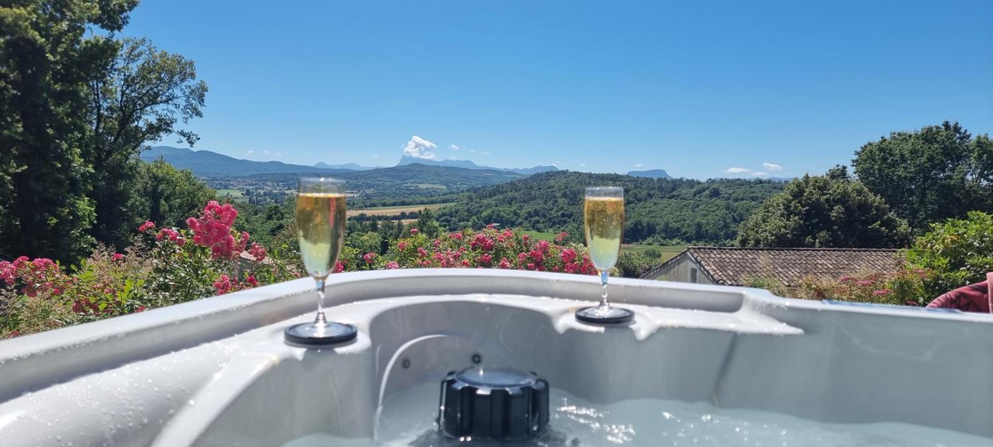 Le Silence Des Bois Sejour Romantique Et Bien-Etre Villa Étoile-sur-Rhône Bagian luar foto